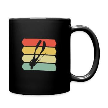 Spearfishing colorful shirt - Full Colour Mug - black - Right
