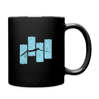 Spearfishing Ocean Gift - Full Colour Mug - black - Right