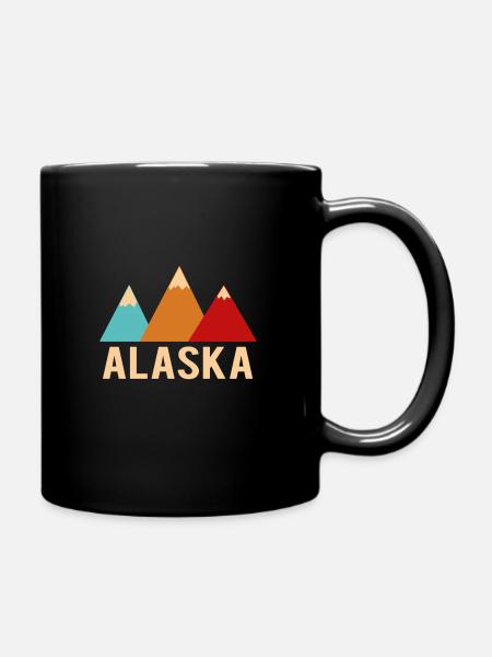alaska - Tasse einfarbig - Schwarz