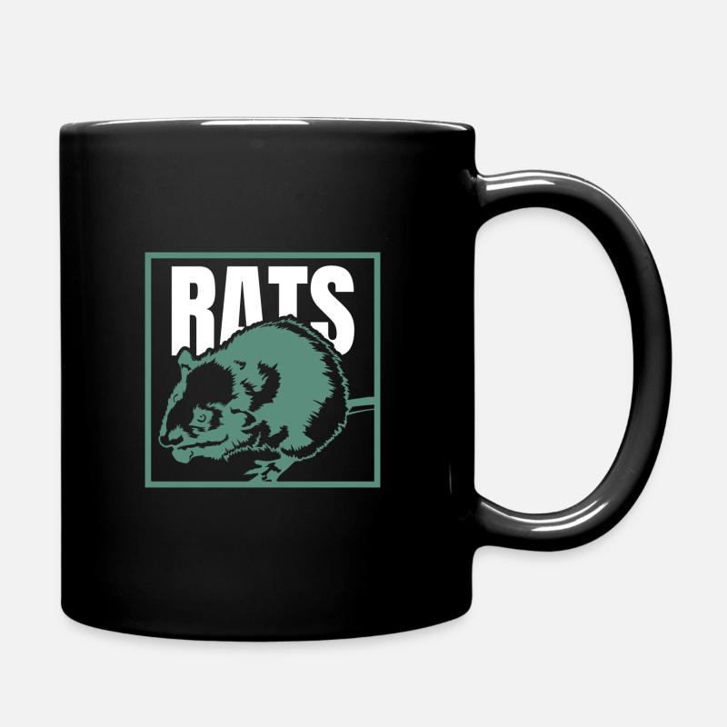 rat - Mug uni - noir
