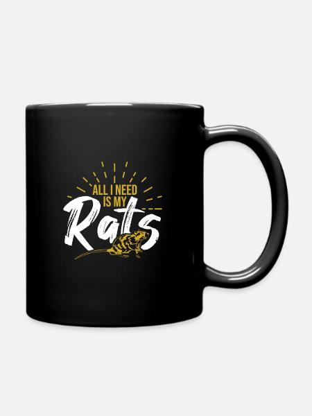 rat - Mug uni - noir