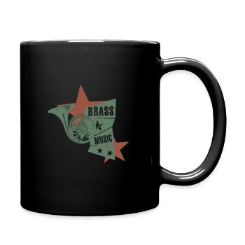 corne corne - Mug uni - noir - Droite