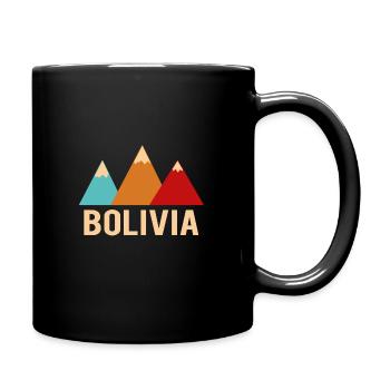 bolivien - Tasse einfarbig - Schwarz - Rechts