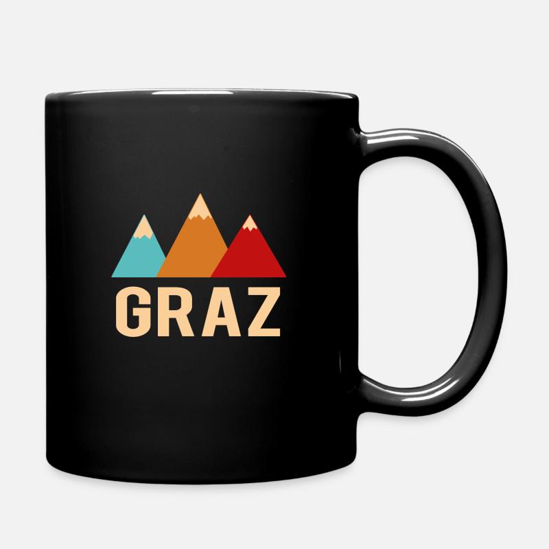 graz - Tasse einfarbig - Schwarz