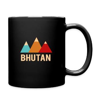 bhutan - Full Colour Mug - black - Right