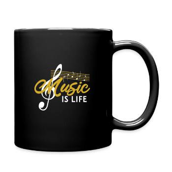 Musique musicale - Mug uni - noir - Droite