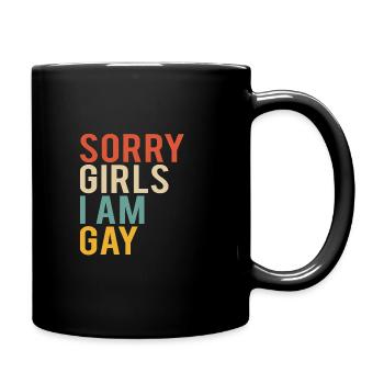 gay gay gay - Mug uni - noir - Droite