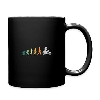 Moped DDR Mofa Ost S51 Evolution Retro Geschenk - Tasse einfarbig - Schwarz - Rechts