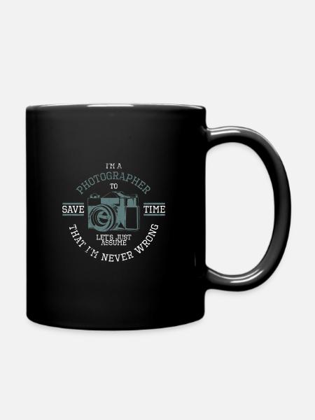 Photographer - Full Colour Mug - black