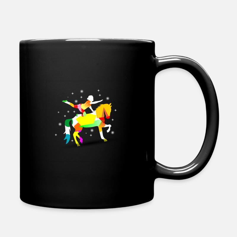 Voltige cheval - Mug uni - noir