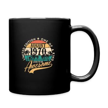 Août 1970 50e anniversaire cinquante cadeau - Mug uni - noir - Droite