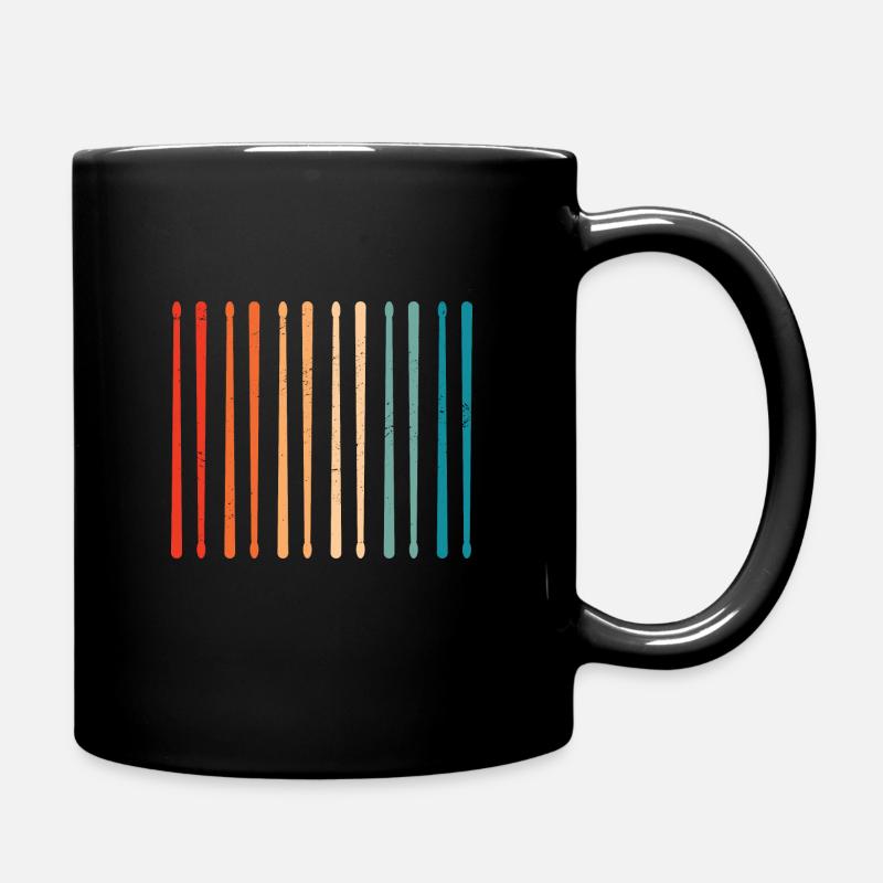 Drumsticks Drumstick Drums Drummer - Full Colour Mug - black