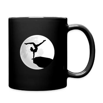 turnen turnerin turnt - Tasse einfarbig - Schwarz - Rechts