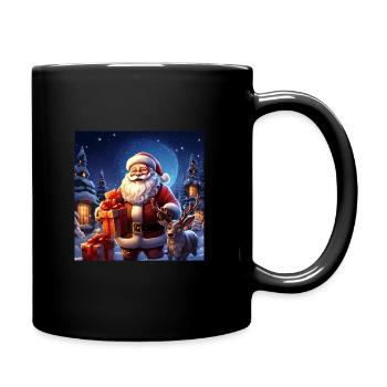 Santa-Christmas Design - Full Colour Mug - black - Right