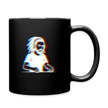 EDM - DJ - Glitch Rave Style - Full Colour Mug - black - Right