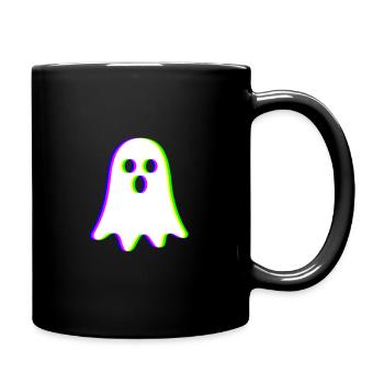 EDM Tricolor - Little Ghost - Glitch - Rave style - Full Colour Mug - black - Right