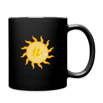 Conception de t-shirt Bitcoin Sun - Mug uni - noir - Droite