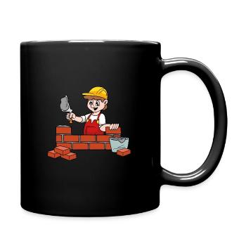 bricklayer - Full Colour Mug - black - Right