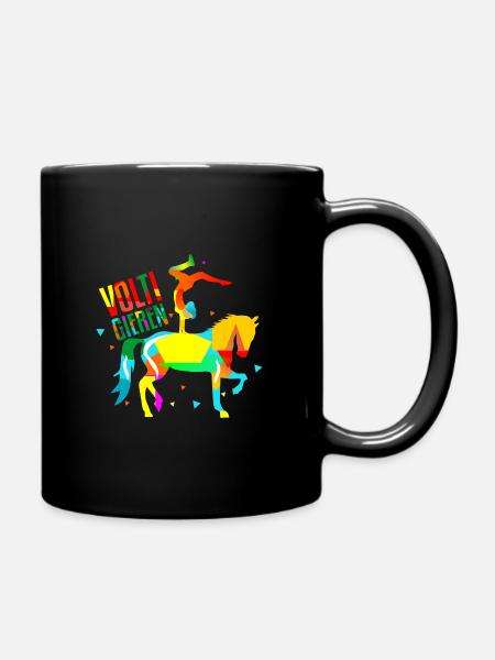 Voltige cheval - Mug uni - noir