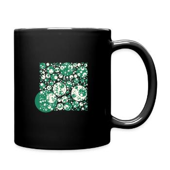 Abstrakte Kreise - Rave - Psychedelic - Festival - Tasse einfarbig - Schwarz - Rechts