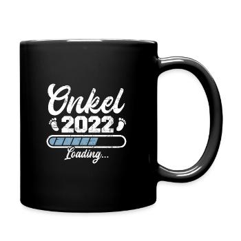 Onkel 2022 Schwangerschaft Werdender Patenonkel - Tasse einfarbig - Schwarz - Rechts