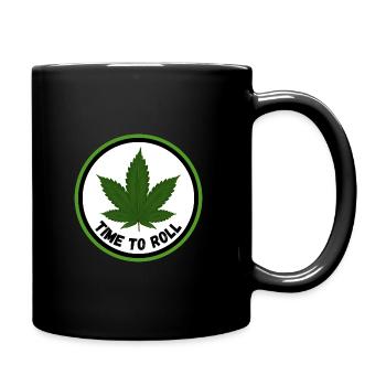 Weed - time to roll - Full Colour Mug - black - Right