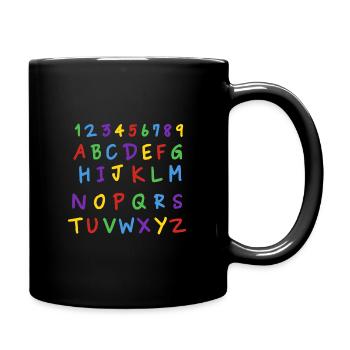 einschulung - Tasse einfarbig - Schwarz - Rechts