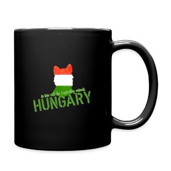 Hungary Jackal Fox - Full Colour Mug - black - Right