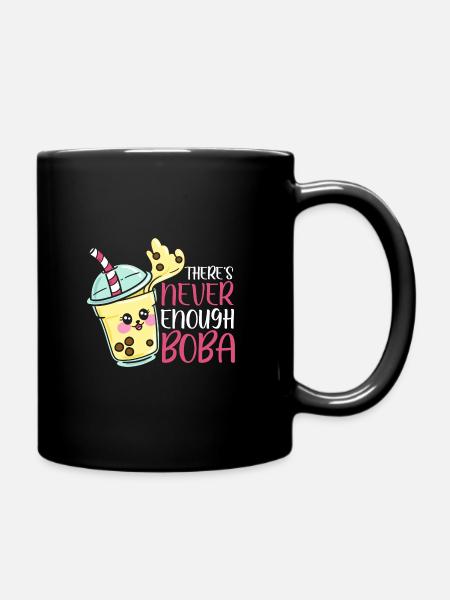 Bubble Tea Boba Tea Kawaii cadeau - Mug uni - noir