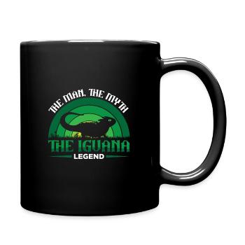 The Man The Myth The Iguana Legend - Tasse einfarbig - Schwarz - Rechts