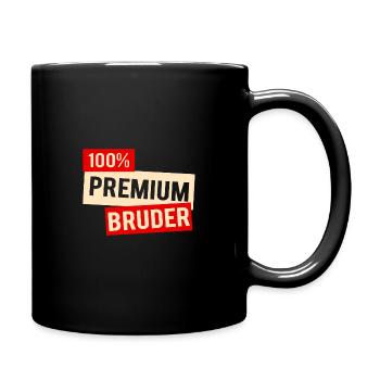 toller bruder. Geschenk als Geschwisterkind - Tasse einfarbig - Schwarz - Rechts