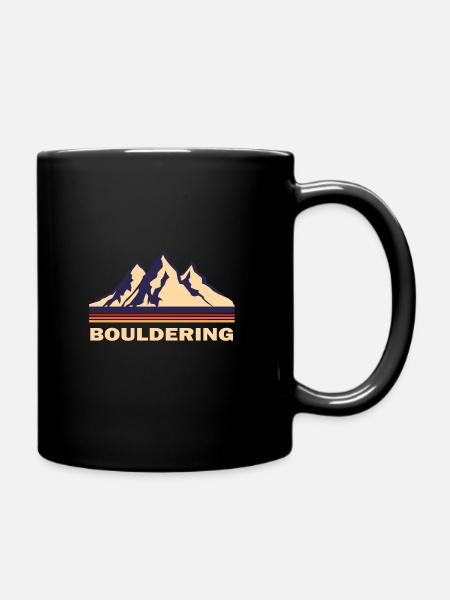 bouldering - Tasse einfarbig - Schwarz
