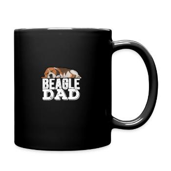 Beagle Hund Herren Beagle Papa - Tasse einfarbig - Schwarz - Rechts