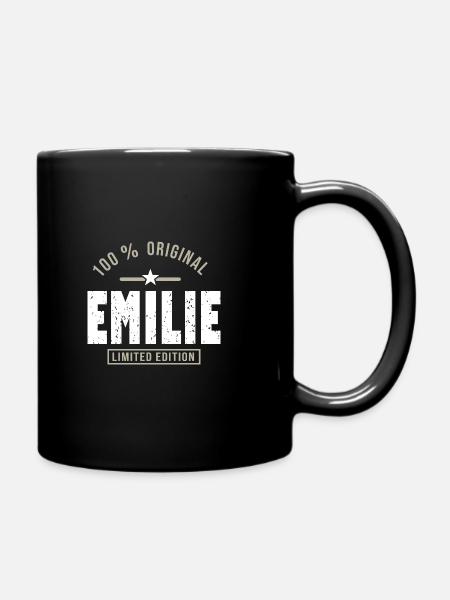 Emilie ORIGINAL cadeau personnalisé prénom emilie - Mug uni - noir