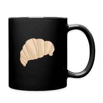 Croissant Symbol Essen - Mug uni - noir - Droite