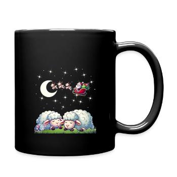 Guten Nacht - Träumen erlaubt Weihnachts- Edition - Tasse einfarbig - Schwarz - Rechts