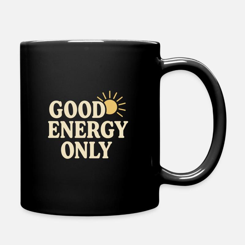 Positive solar energy - Full Colour Mug - black