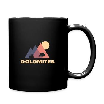 montagnes des dolomites cadeau des montagnes - Mug uni - noir - Droite