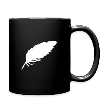 feather - Full Colour Mug - black - Right