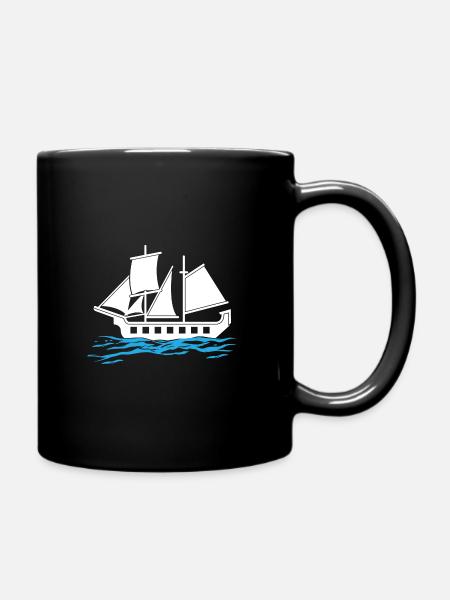 Boot - Tasse einfarbig - Schwarz