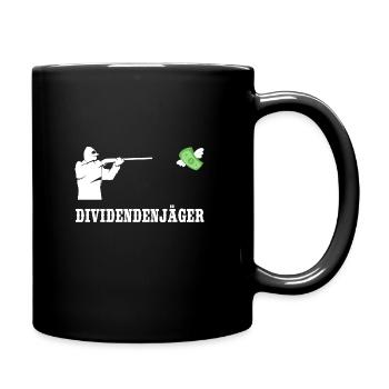 Dividendenjäger Aktien Investieren Cashflow Börse - Tasse einfarbig - Schwarz - Rechts