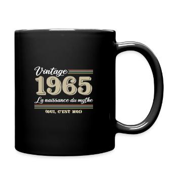 1965 année de naissance et cadeau d'anniversaire d - Mug uni - noir - Droite