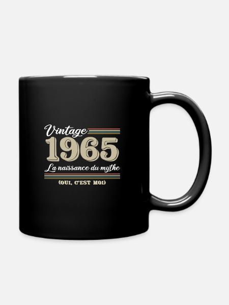1965 année de naissance et cadeau d'anniversaire d - Mug uni - noir