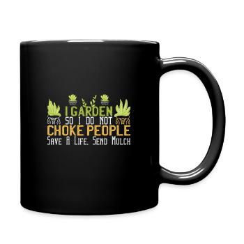 Gardening Gardening Gardening Gardening Gardening Gardeners - Full Colour Mug - black - Right