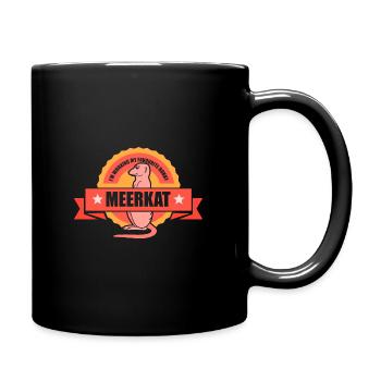 I'm working my favourite hobby meerkat - Tasse einfarbig - Schwarz - Rechts