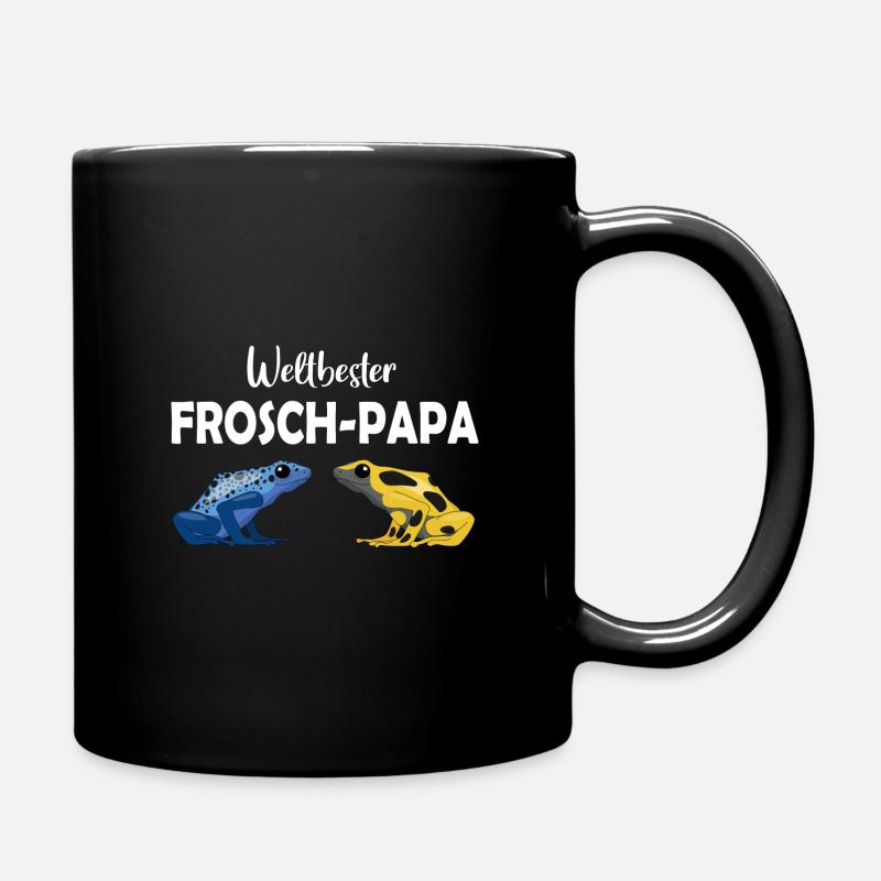 Weltbester Frosch-Papa - Pfeilgiftfrosch Frösche - Tasse einfarbig - Schwarz