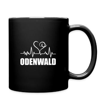 Heartbeat Odenwald - Tasse einfarbig - Schwarz - Rechts