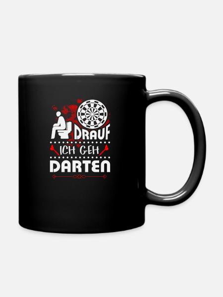 Dart T-Shirt - Tasse einfarbig - Schwarz