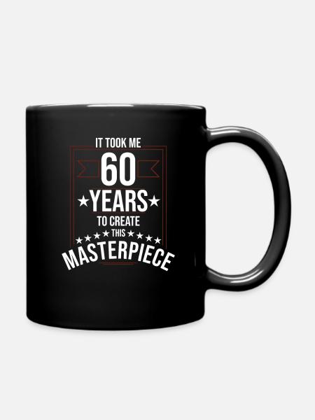 60th birthday - Full Colour Mug - black
