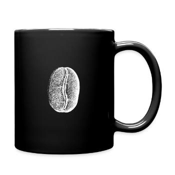 Kaffeebohne - Tasse einfarbig - Schwarz - Rechts